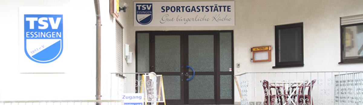 Eingang zum TSV Vereinsheim 