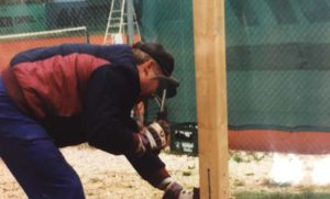 1995 Bau der neuen Tennishütte 04
